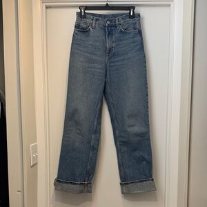 COS Classic High-Rise Women's Straight-Leg Jeans - Light Blue